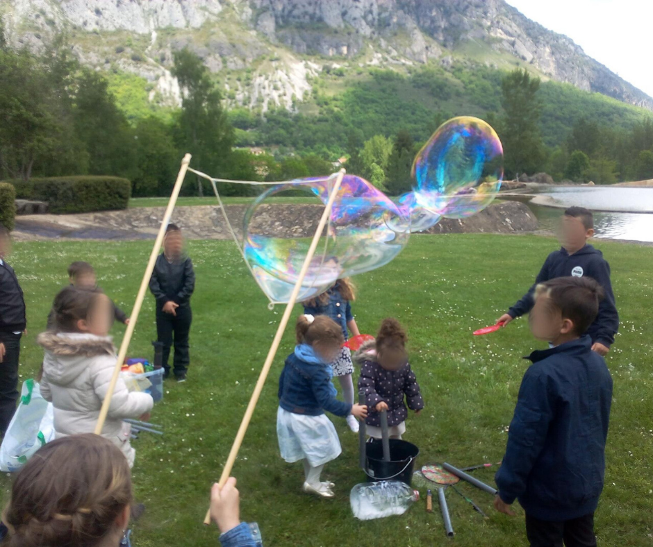 animation bulles de savon géantes